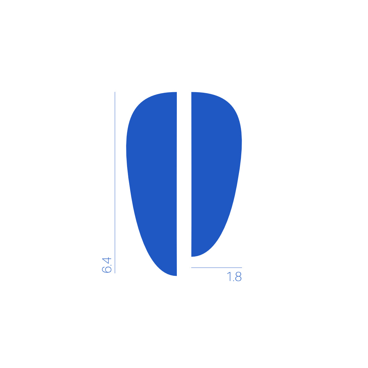 Galet bleu
